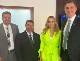 Dinho se reúne com Pacheco e confirma participação do presidente do Senado no 2º Conalec