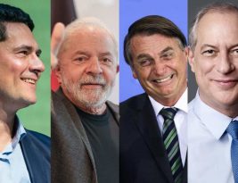 Pesquisa Quaest dá 45% para Lula; 25% para Bolsonaro; 7% para Ciro; e 6% para Moro