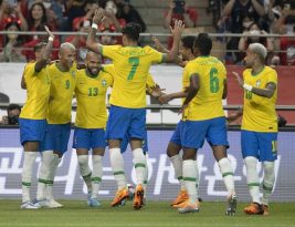 Seleção Brasileira bota pra torar e goleia a Coreia por 5 a 1