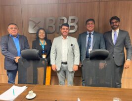 Dinho trata com presidente do BRB sobre liberação de recursos para nova sede da Câmara de João Pessoa