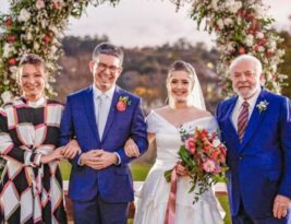 Lula e Janja compartilham cliques do casamento de Randolfe Rodrigues