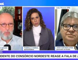 Em entrevista ao Uol, João Azevêdo chama fala de Zema de desserviço à democracia