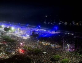Fãs lotam praia para show histórico de Madonna em Copacabana