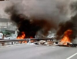 Após descoberta de corpos de jovens, manifestantes fecham BRs 101 e 230 mais uma vez, em João Pessoa