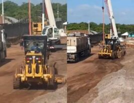 Obras da Ponte do Futuro avançam com cravação de estacas; governador espera inauguração em 2026 