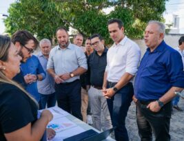 Lucas Ribeiro visita áreas onde serão construídas a Policlínica Estadual e novo restaurante popular de Campina Grande