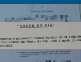 PEGA FOGO, CABARÉ: Condomínio convoca assembleia para discutir pagamento ao crime organizado