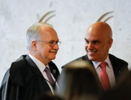 Edson Fachin assume a presidência e Alexandre de Moraes a vice do STF nesta segunda-feira