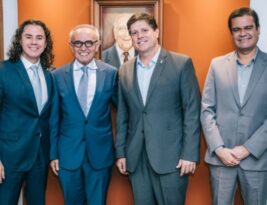 Cícero é recebido em Brasília pelo presidente nacional do MDB, levado por Veneziano: ‘reencontro com minha própria história’