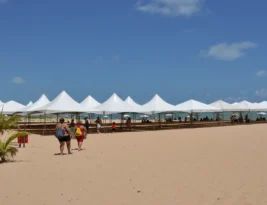 Montagem de tendas para réveillon na orla de João Pessoa começa nesta terça-feira