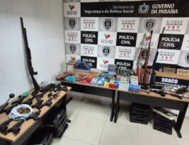 Operação investiga acesso de faccionados a clube de tiro em João Pessoa; 33 armas e 5 mil munições são apreendidas
