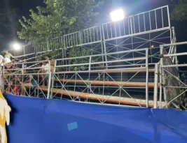 Arquibancada do Carnaval Tradição em João Pessoa cede e desfiles são suspensos