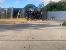Bandidos explodem cofre de posto durante a madrugada no bairro Portal do Sol, em João Pessoa