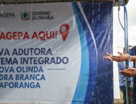 Governador Lucas Ribeiro entrega nova adutora de Itaporanga e visita construção de 100 unidades habitacionais no município