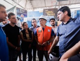 Prefeito Léo Bezerra garante assistência aos comerciantes após incêndio no Centro Comercial de Passagem