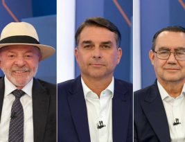 Pesquisa Quaest,  para o 1º turno, dá Lula com 37%; Flávio Bolsonaro, com 29%; Cury, com 10%; Renan, com 3%; Caiado, com 1%; e Zema, com 1%